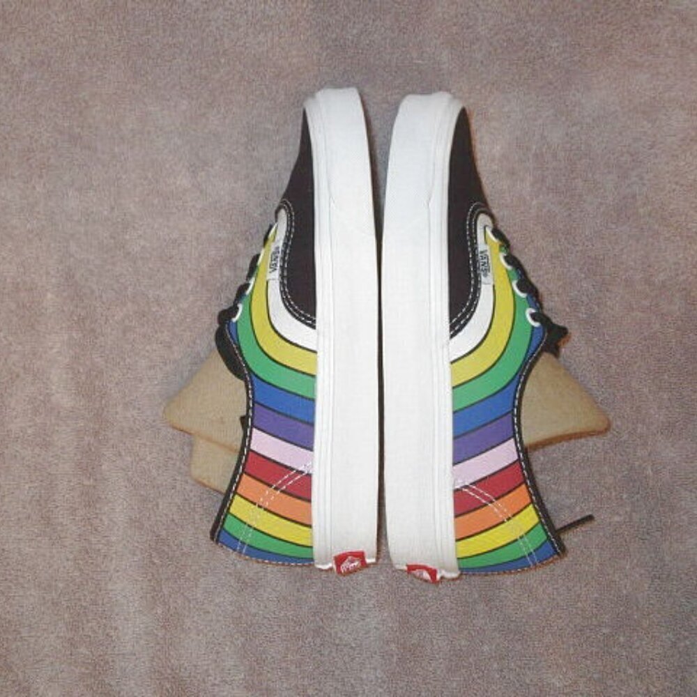 Vans Refract Rainbow Sneakers Size 6.5 Pride Lace Up Colorful Skater Shoe NEW - Picture 8 of 10